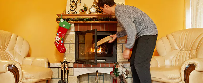 Rusted Metal Fireplace Restoration in Clearwater Beach, Florida